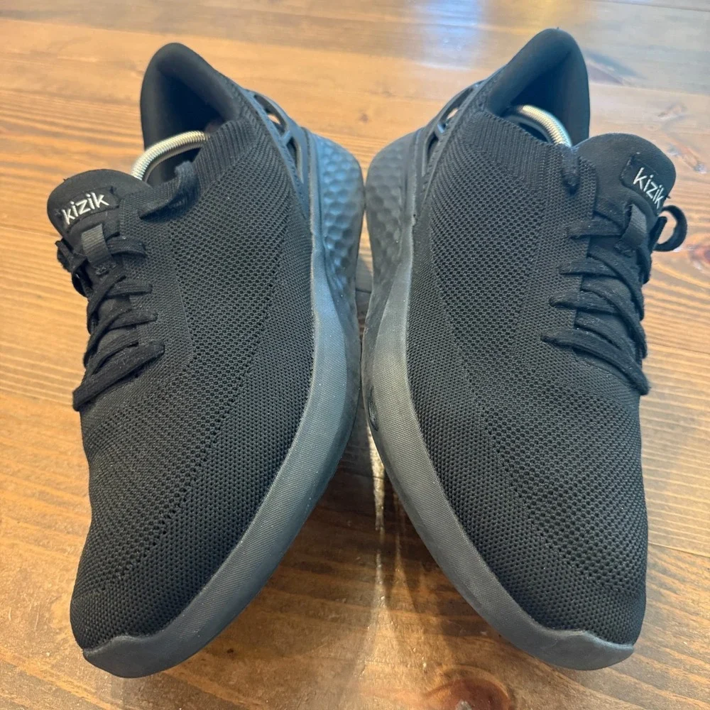Kizik Shoes Mens 14 Athens Black Hands Free Running Athletic Slip On